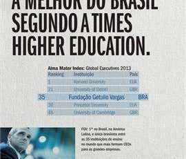 FGV é a melhor do Brasil, segundo a Times Higher Education